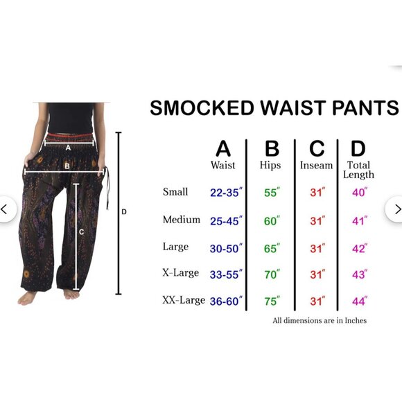 Boho Floral Peacock Harem Pants XXL Lounge Yoga Green Paisley Soft Aesthetic - Picture 6 of 11